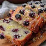 gluten-free lemon blueberry loaf - featured image