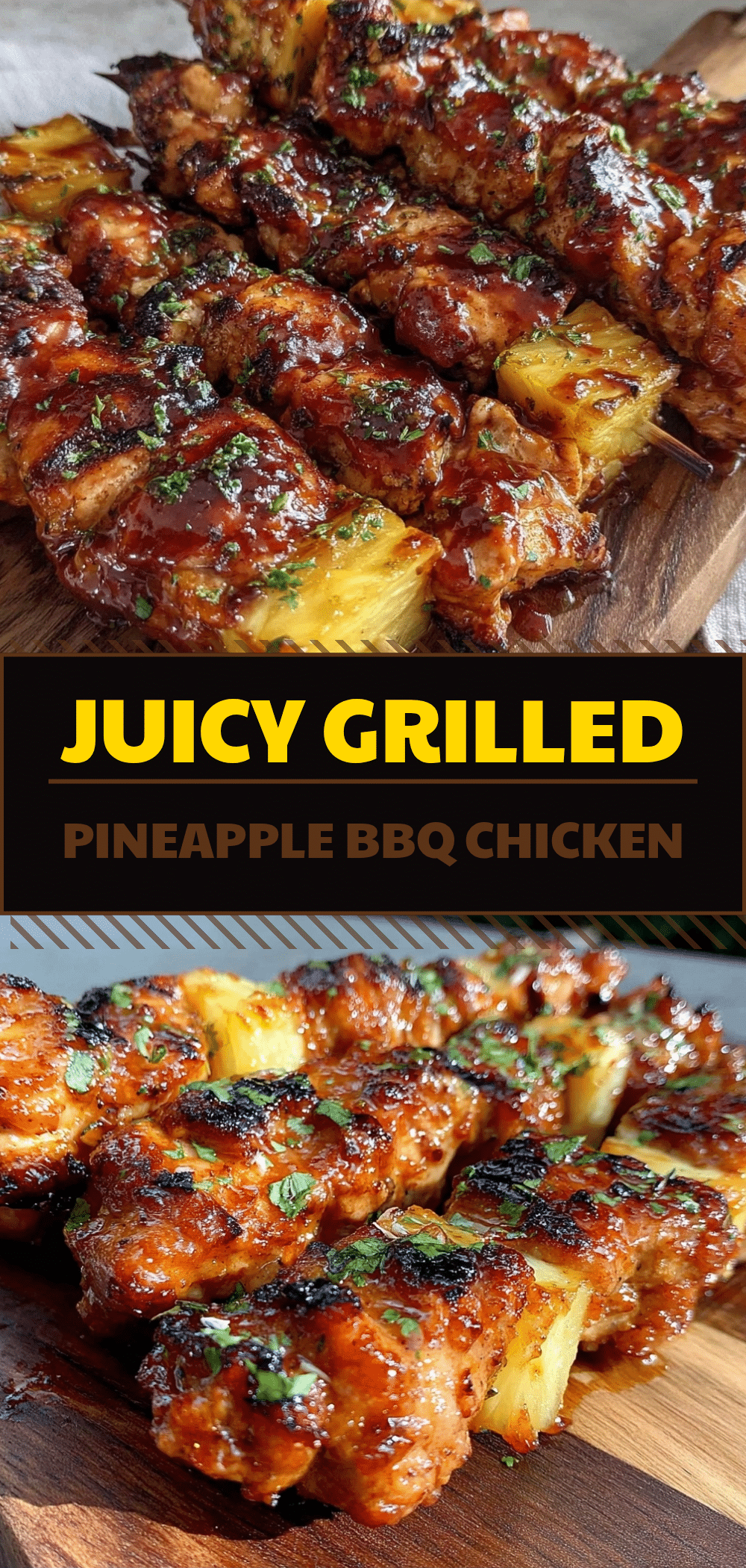 Grilled Pineapple BBQ Chicken Skewers: 5 Easy Weeknight Meals 5 Grilled Pineapple BBQ Chicken Skewers recipe