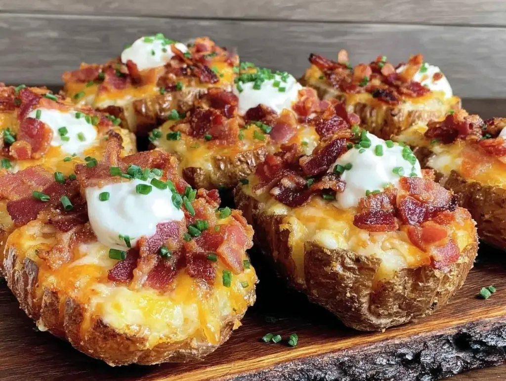 grilled potato skins - featured image