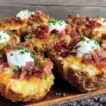 grilled potato skins - featured image