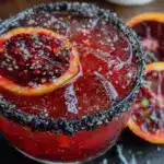 halloween blood orange margarita - featured image