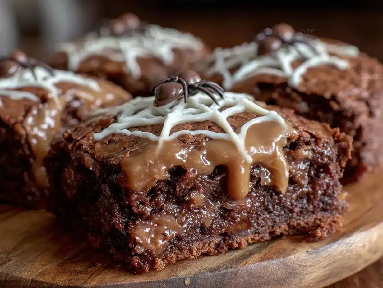 Halloween Chocolate Spiderweb Cookie Cake: 1 Simple Trick 4 halloween chocolate spiderweb cookie cake preparation steps