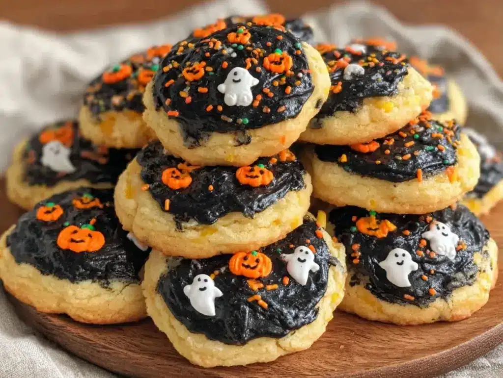 halloween sugar cookies - featured image
