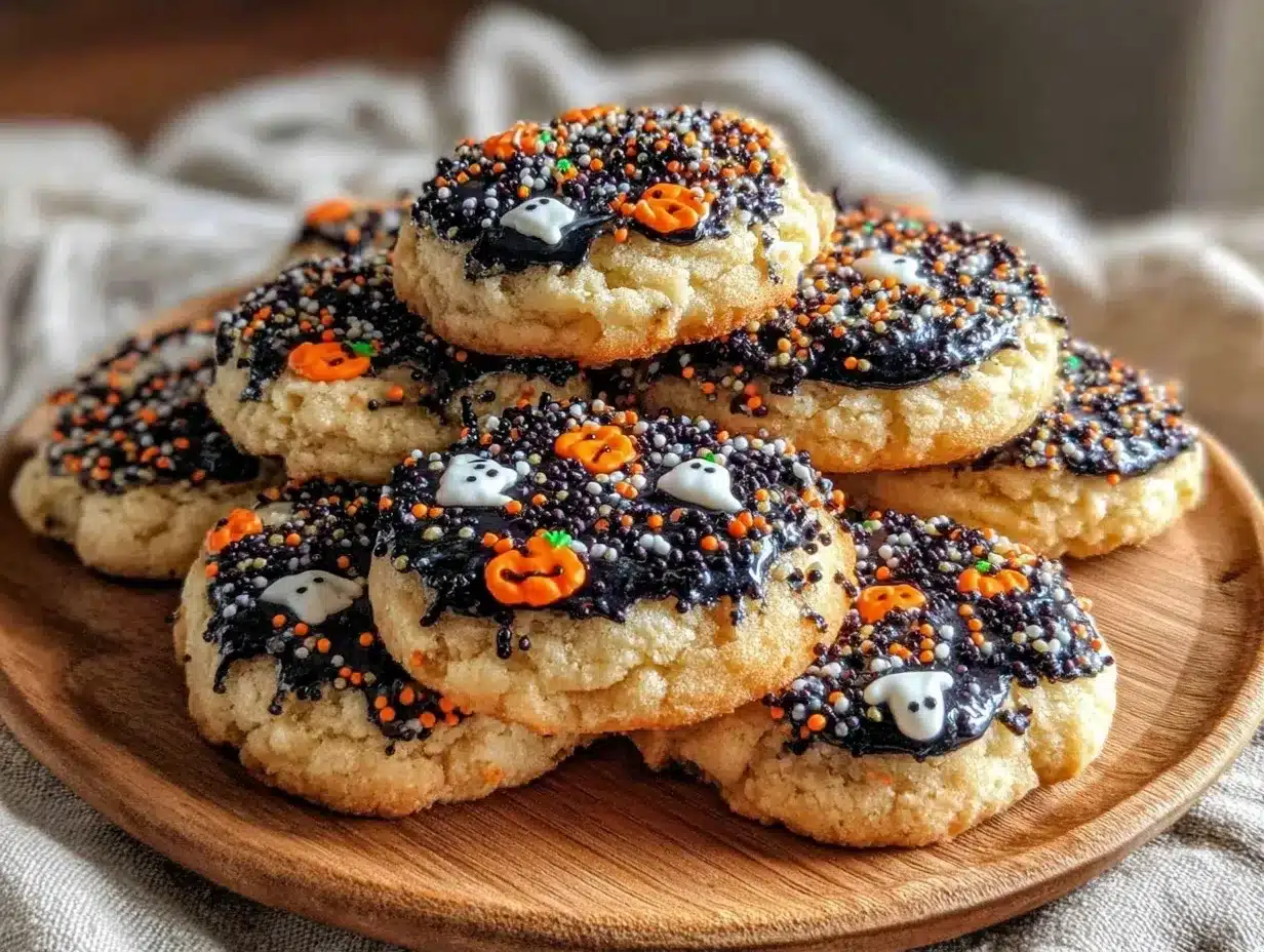 Halloween Sugar Cookies with Black Cocoa Royal Icing: 1 Person Budget 4 halloween sugar cookies preparation steps