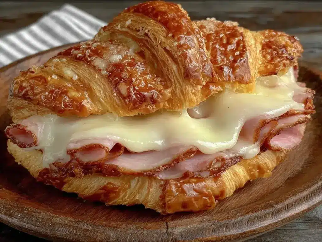 ham and cheese croissant sandwiches - featured image