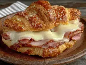 ham and cheese croissant sandwiches - featured image