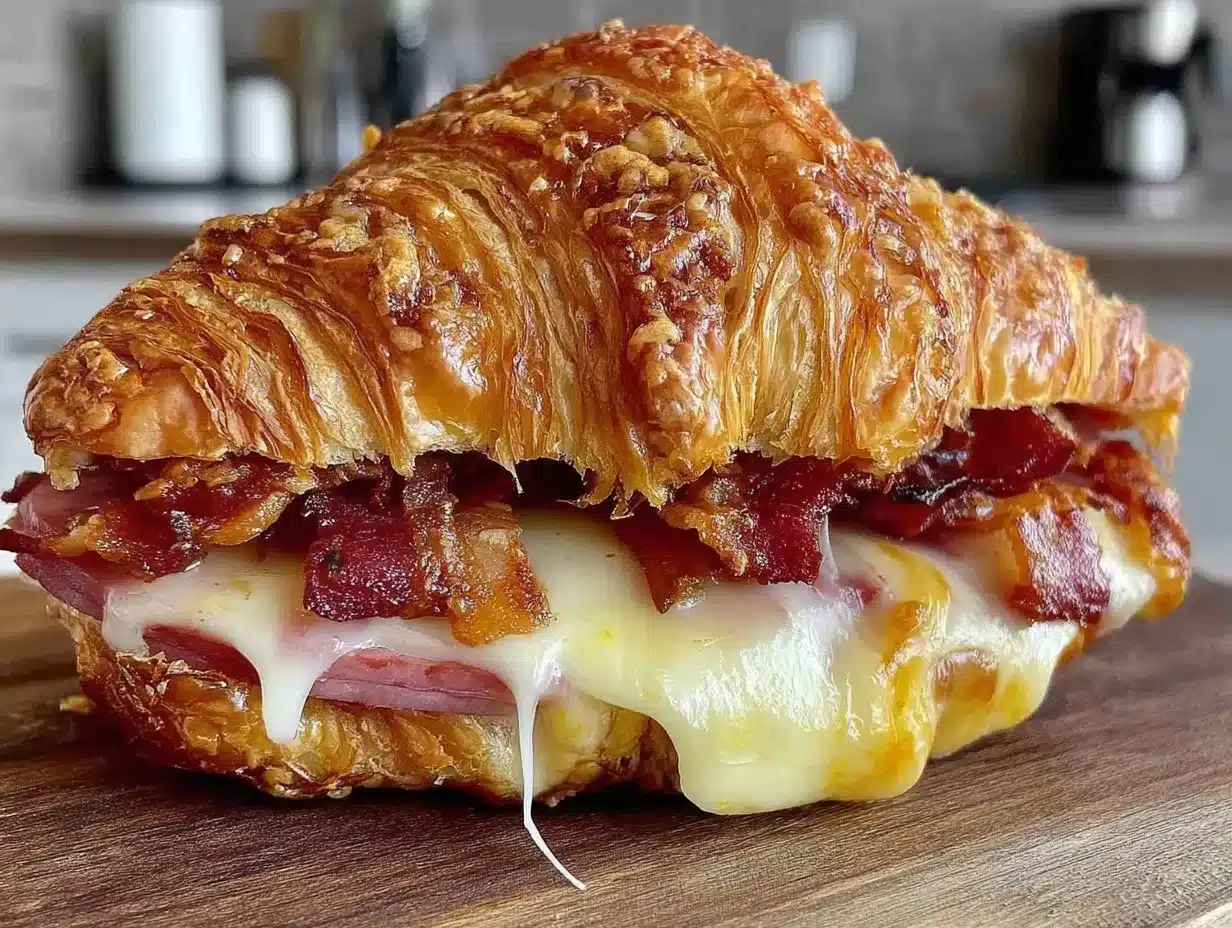Back to School Ham and Cheese Croissant Sandwiches: Easy Make-Ahead Budget Meal 4 ham and cheese croissant sandwiches preparation steps