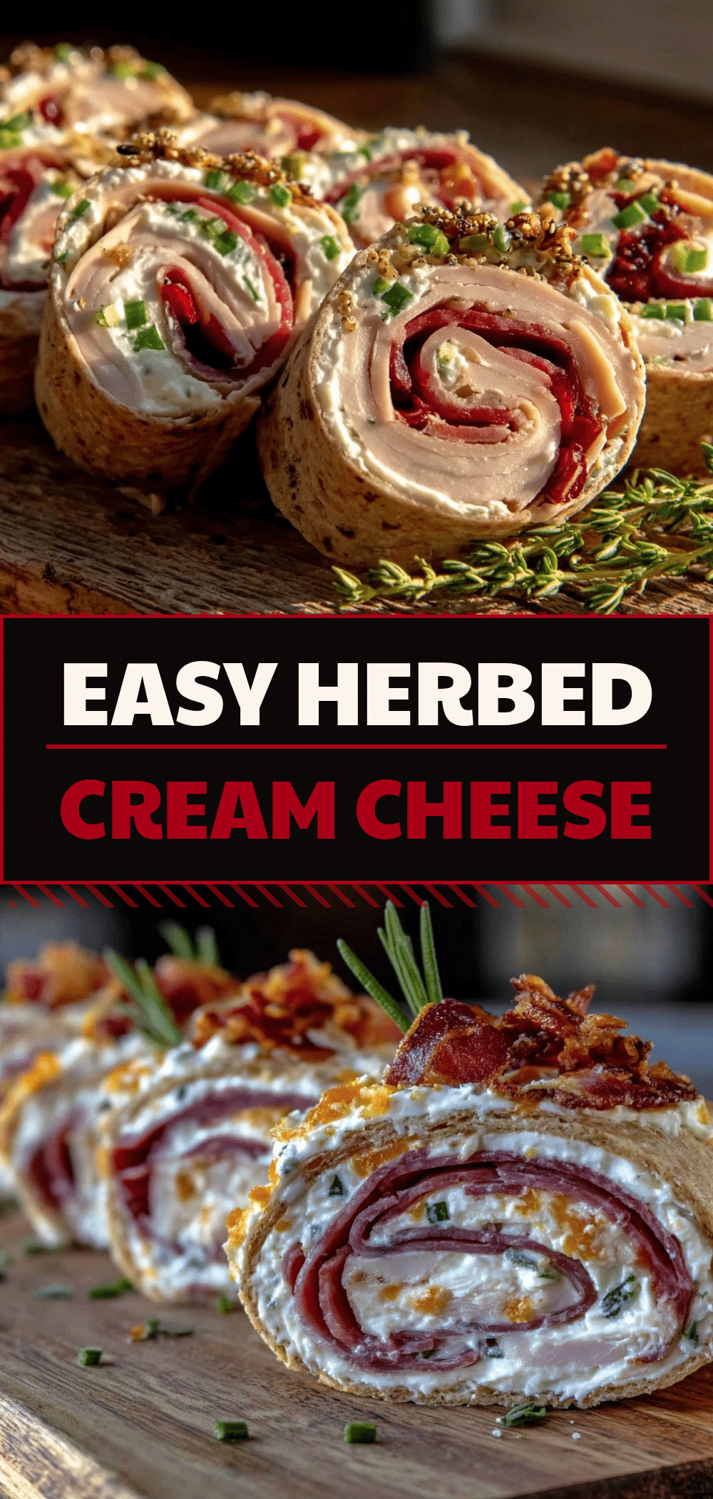Herbed Turkey Pinwheels: 1-Person Budget Lunch 5 herbed turkey pinwheels recipe