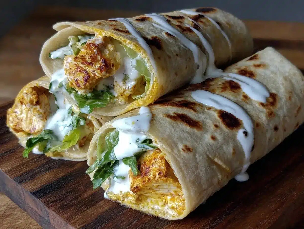 High-Protein Buffalo Chicken Wrap 4 high-protein buffalo chicken wrap preparation steps