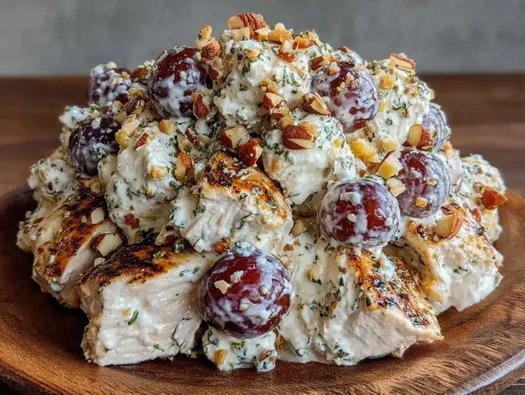 high-protein greek yogurt chicken salad - featured image