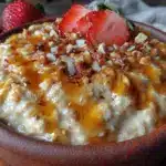high-protein peanut butter overnight oats - featured image