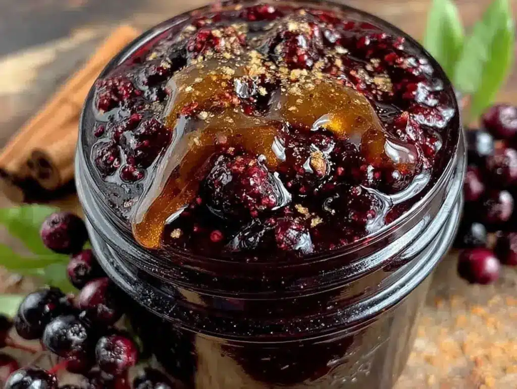 homemade elderberry syrup - featured image