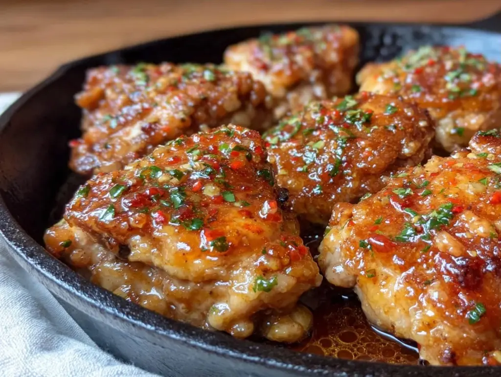 honey balsamic chicken thighs - featured image