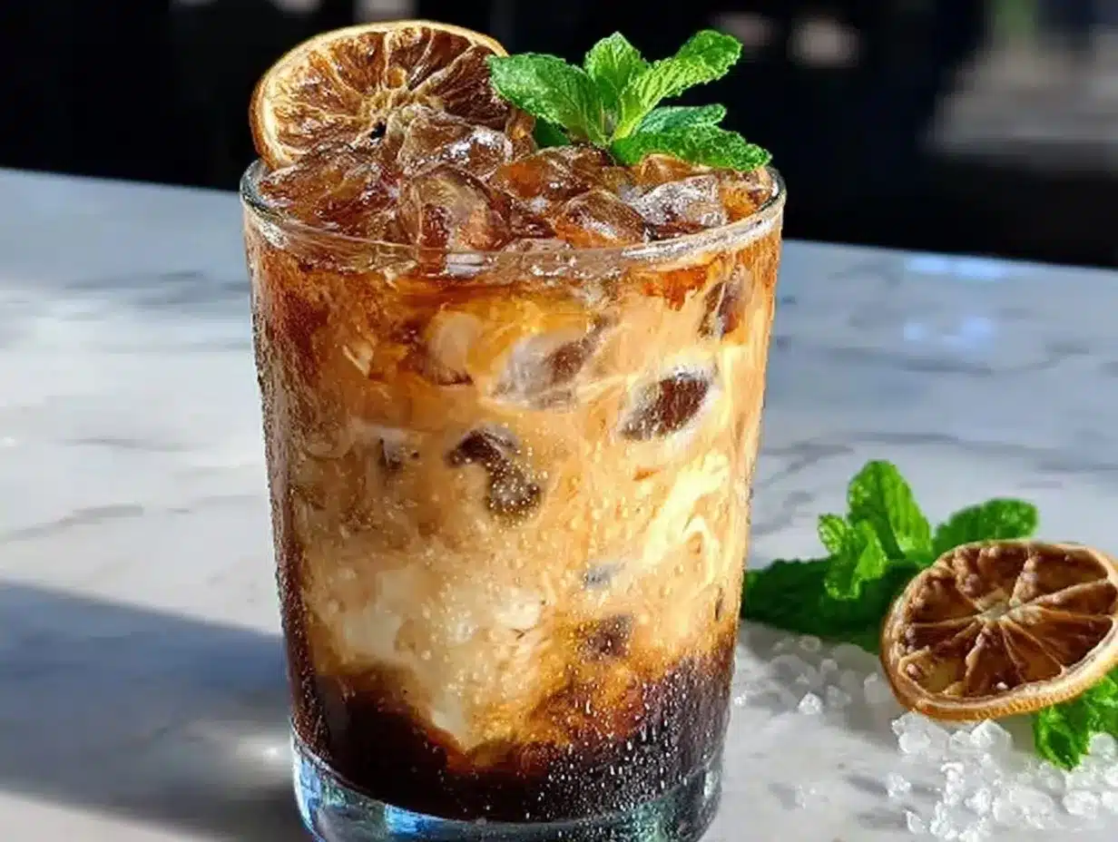 Iced Brown Sugar Oat Milk Shaken Espresso: Easy 3-Ingredient Budget Drink 4 Iced Brown Sugar Oat Milk Shaken Espresso preparation steps