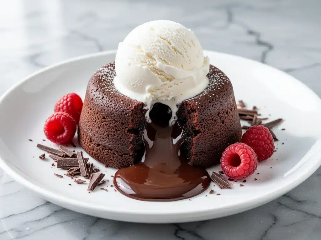 keto chocolate lava cake - featured image