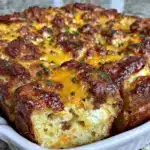 kids breakfast casserole - featured image