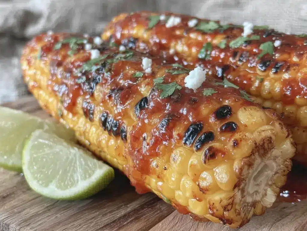 labor day spicy chipotle corn on the cob - featured image