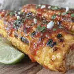 labor day spicy chipotle corn on the cob - featured image