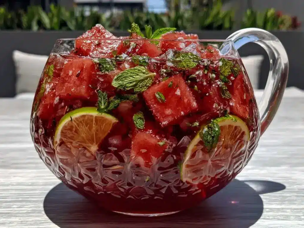 Labor Day Watermelon Mint Sangria - featured image
