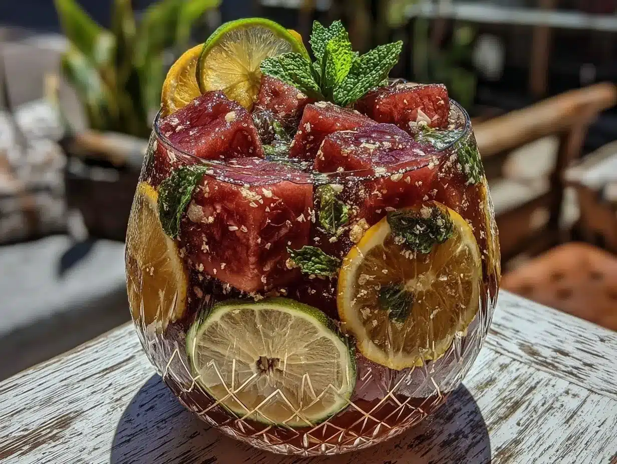 Labor Day Watermelon Mint Sangria: Easy Budget-Friendly Party Drink 4 Labor Day Watermelon Mint Sangria preparation steps