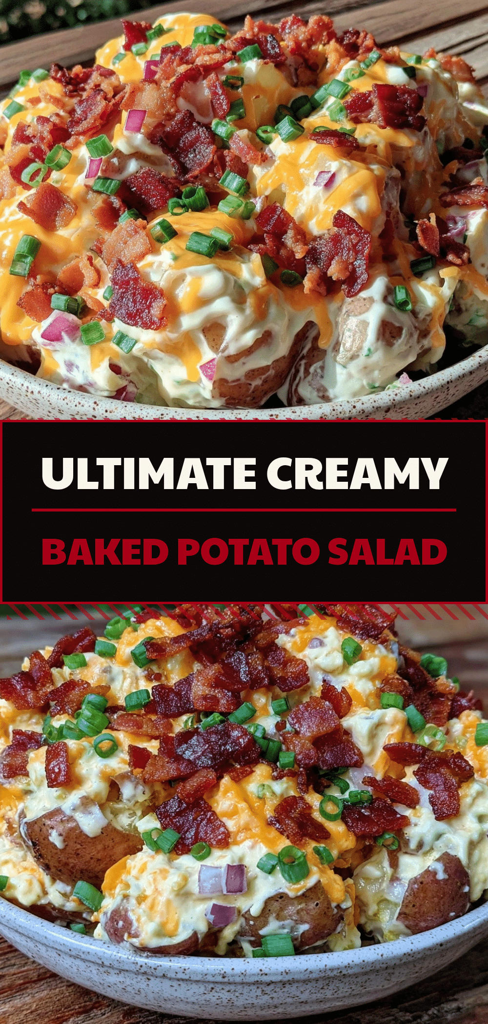 Loaded Baked Potato Salad: Cheap Family Meal 5 loaded baked potato salad with bacon recipe