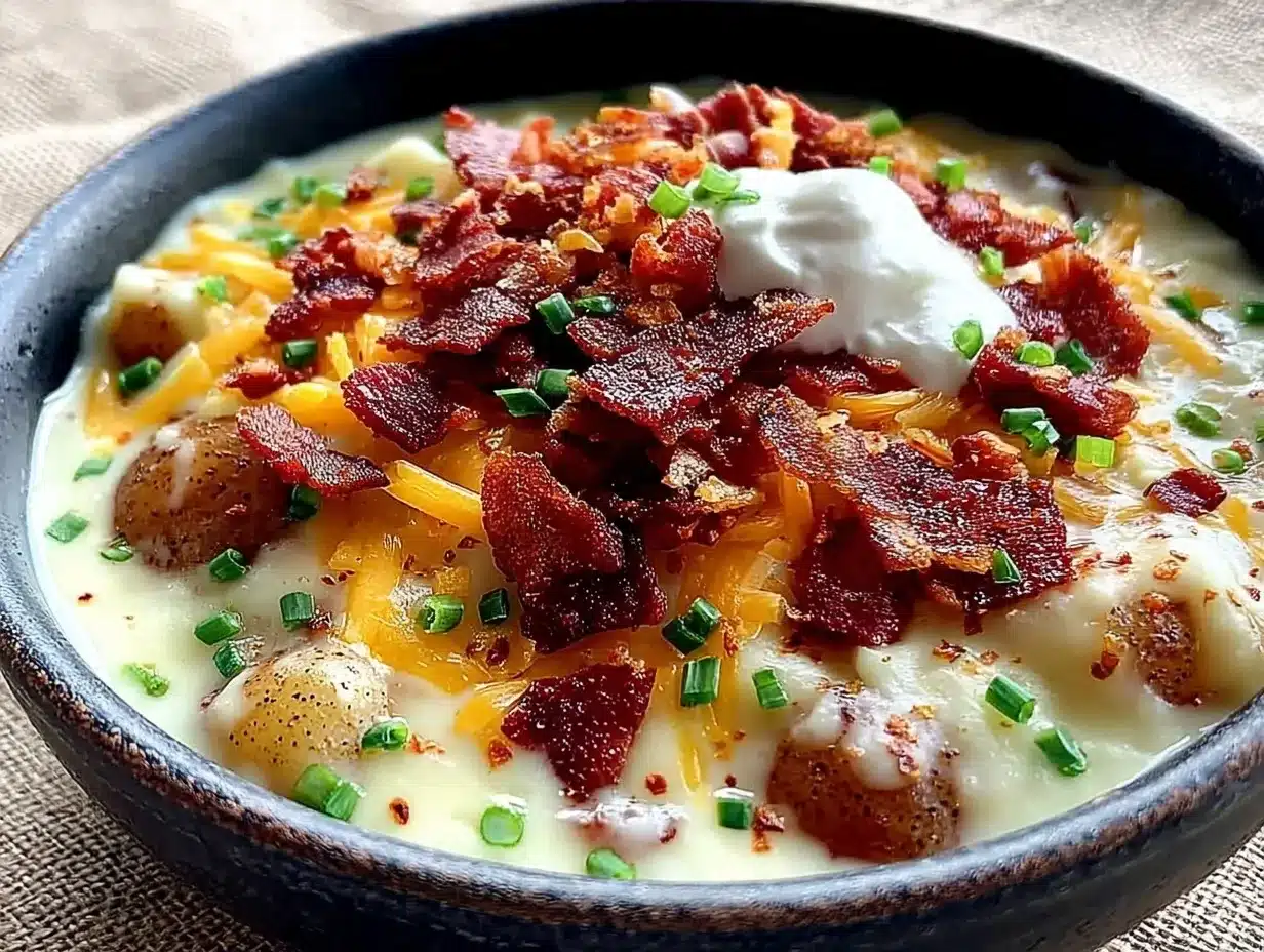 Loaded Baked Potato Soup: Best Budget Family Meal 4 loaded baked potato soup preparation steps