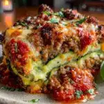 low-carb zucchini lasagna - featured image