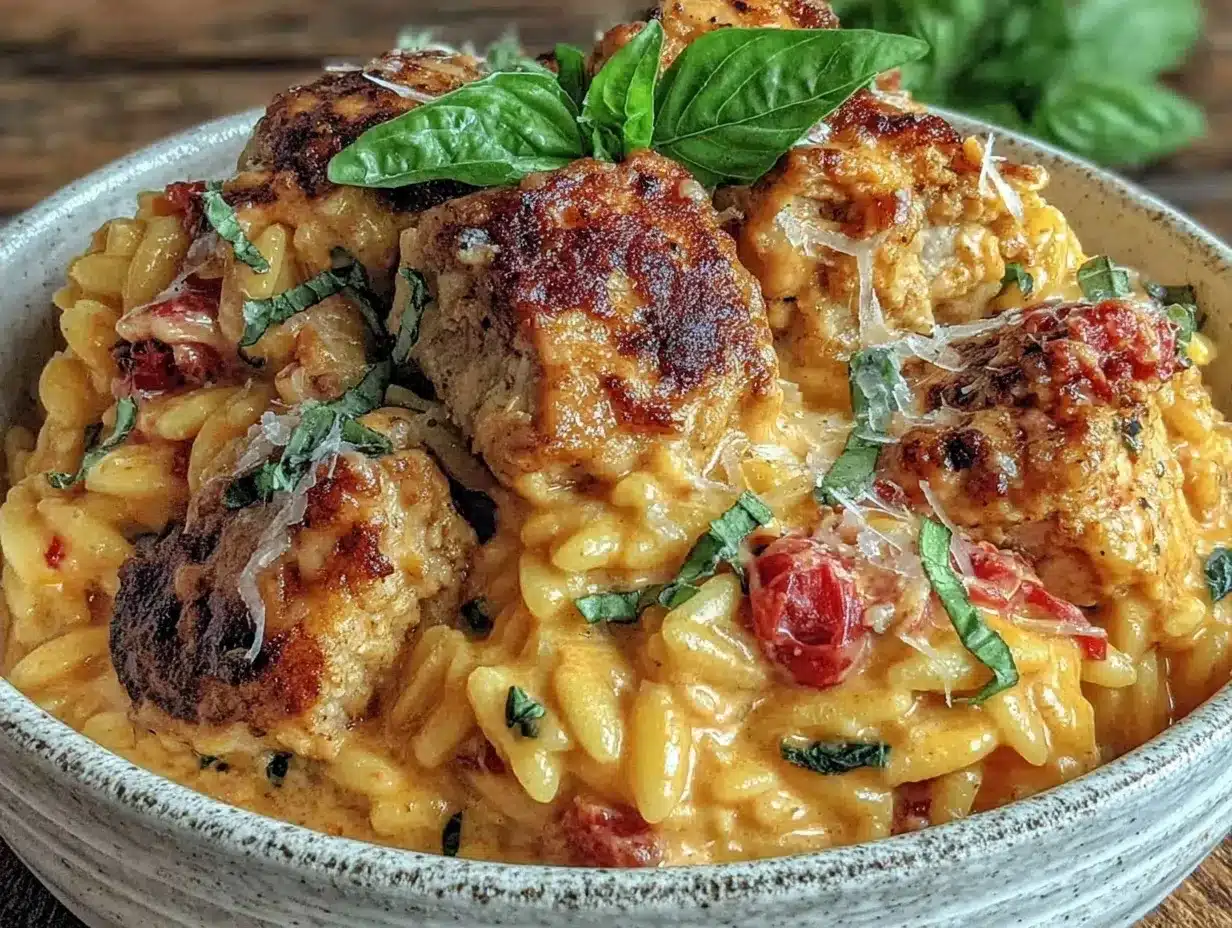 Marry Me Chicken Orzo: Meal Prep 4 Days 4 Marry Me Chicken Orzo preparation steps