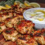 Mediterranean Lemon Herb Grilled Chicken Skewers - featured image