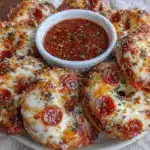 mini pizza bagels - featured image
