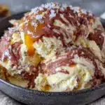 no-churn salted caramel ice cream - featured image