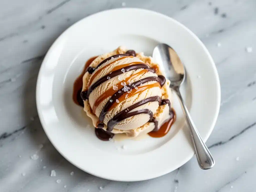 No-Churn Salted Caramel Ice Cream: Easy 3-Ingredient Recipe 4 no-churn salted caramel ice cream preparation steps