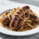 Oktoberfest Beer Braised Bratwurst - featured image