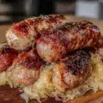 oktoberfest bratwurst slow cooker - featured image
