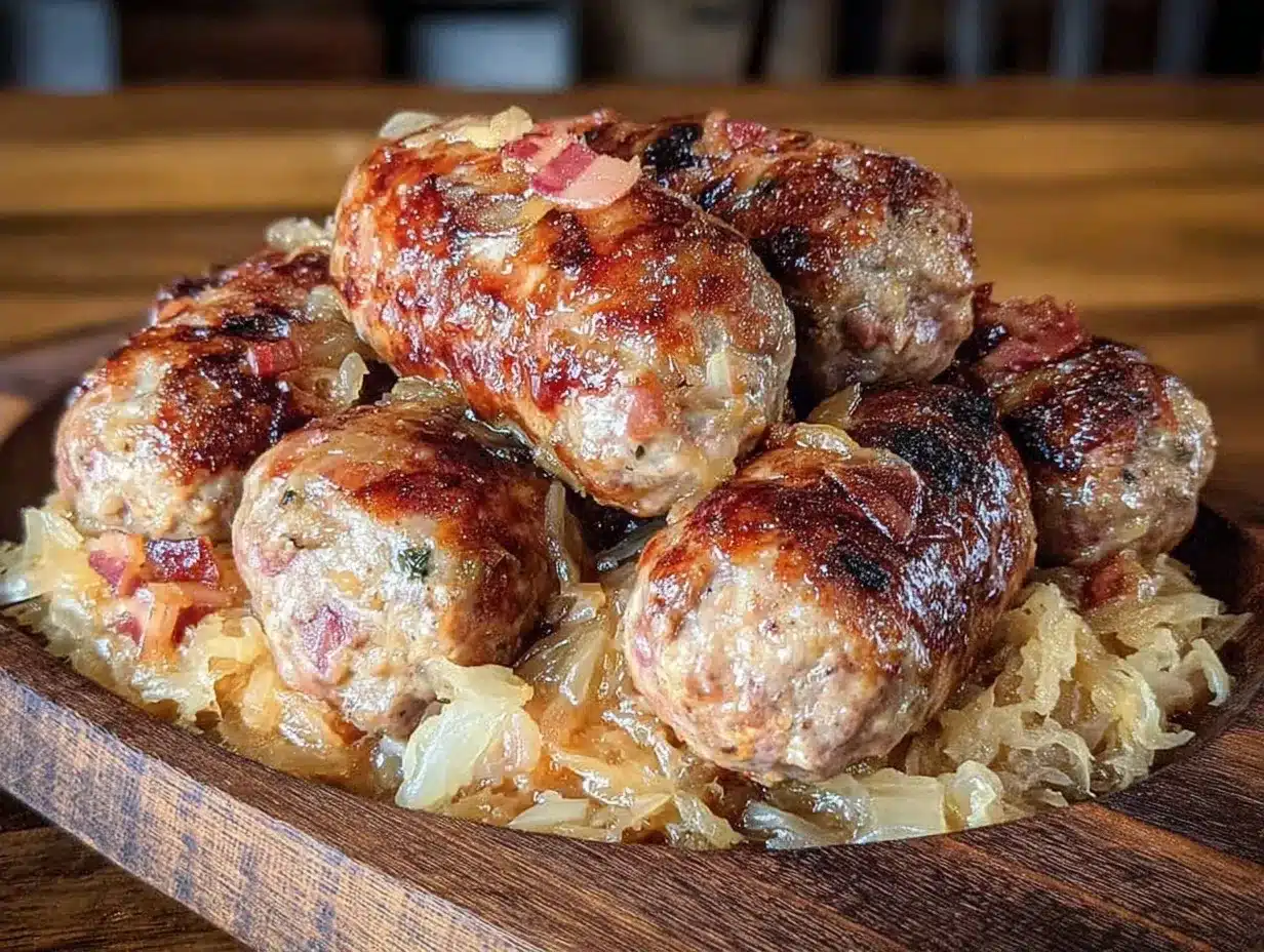 Oktoberfest Bratwurst Slow Cooker: My Grandmother’s Traditional Way 4 oktoberfest bratwurst slow cooker preparation steps