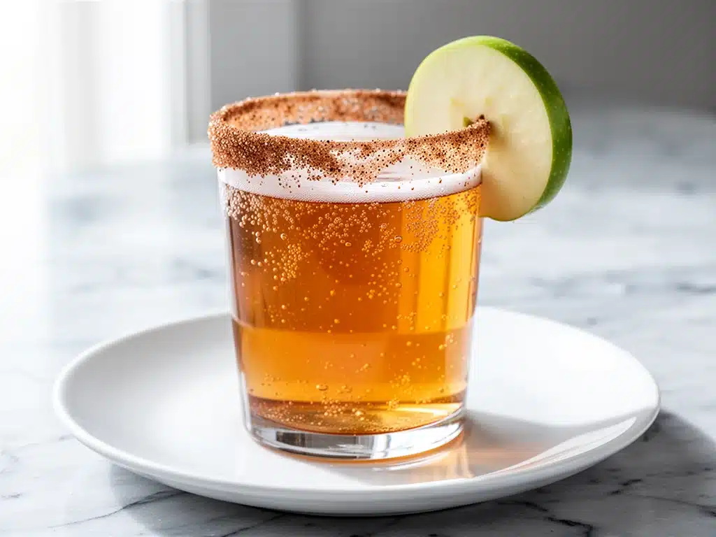 Oktoberfest Spiced Apple Beer Cocktail - featured image