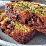 one bowl chocolate chip zucchini banana bread - featured image