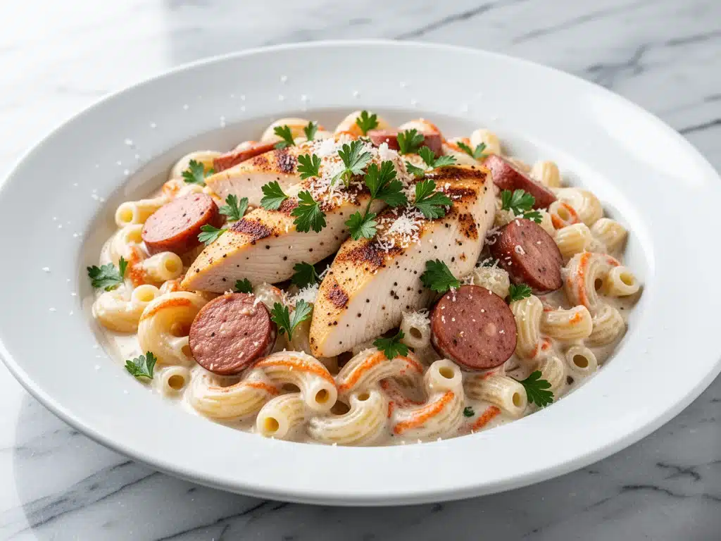 One-Pot Creamy Cajun Chicken and Sausage Pasta - featured image