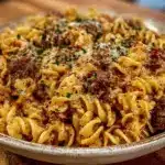 one-pot ground beef stroganoff - featured image