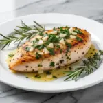 oven-baked chicken breast with garlic herb butter - featured image