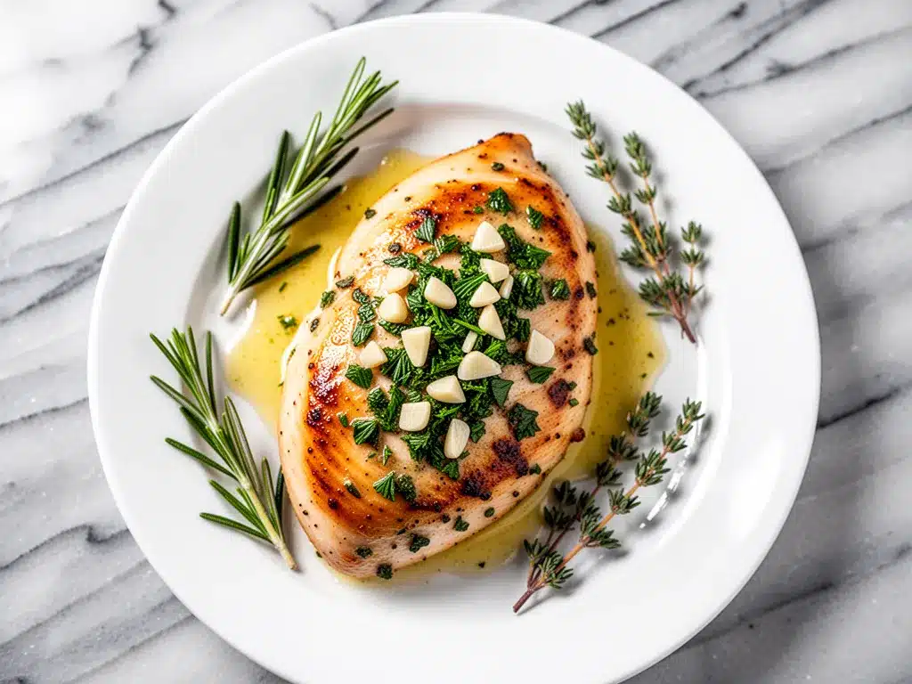 Oven-Baked Chicken Breast with Garlic Herb Butter: Easy 4 oven-baked chicken breast with garlic herb butter preparation steps