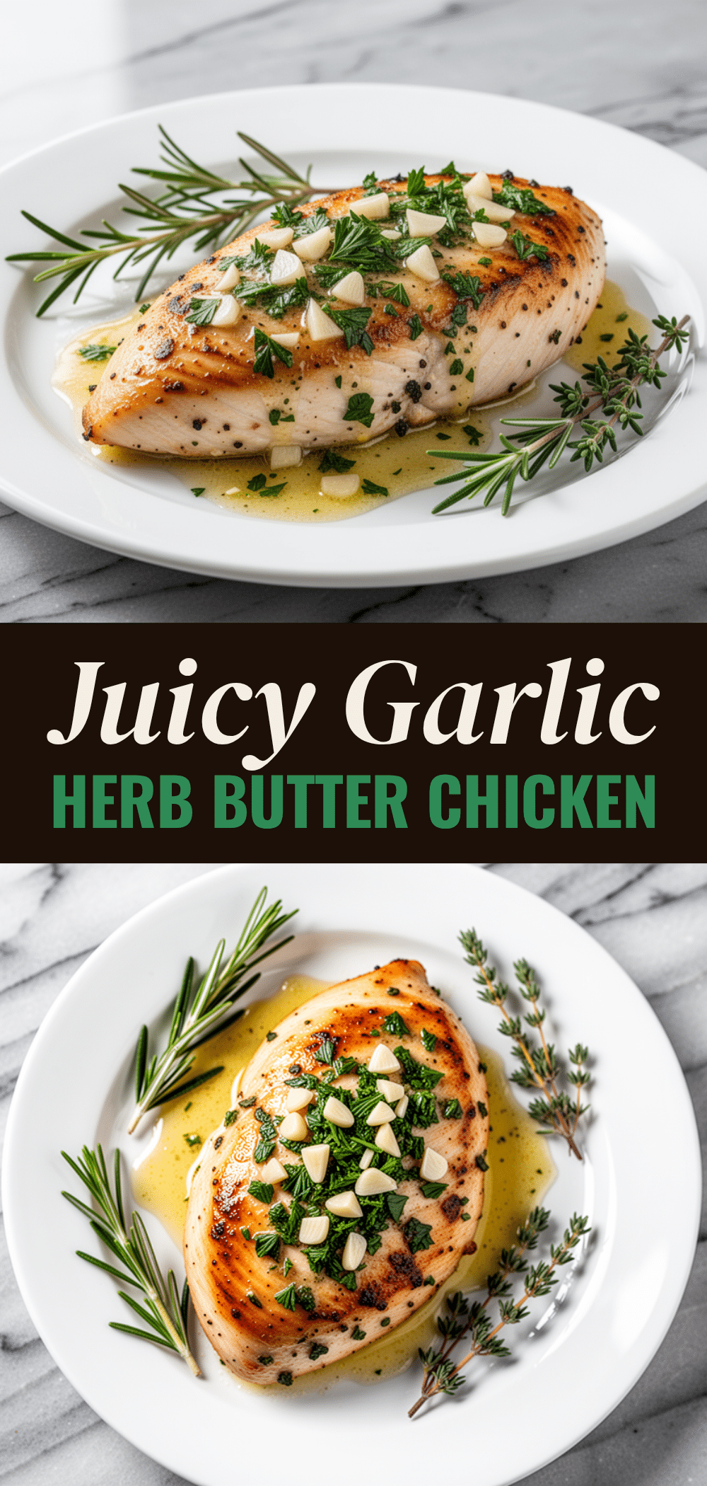 Oven-Baked Chicken Breast with Garlic Herb Butter: Easy 5 oven-baked chicken breast with garlic herb butter recipe