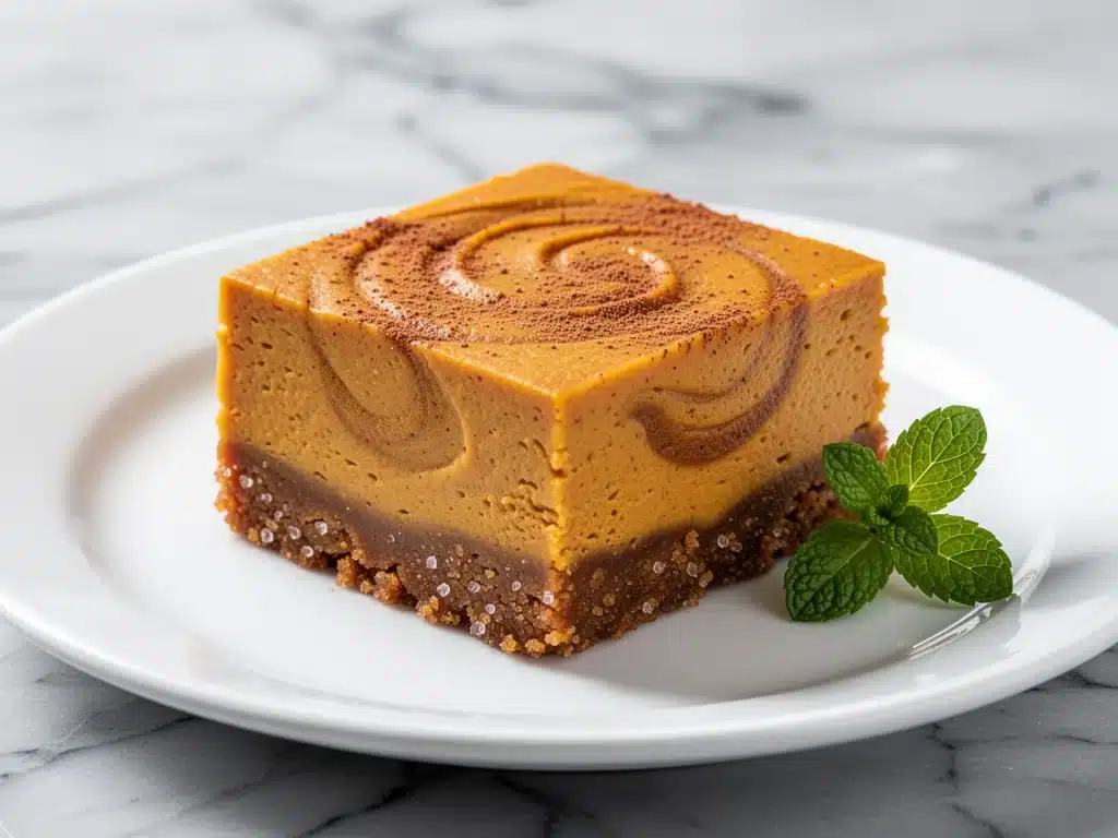 pumpkin spice cheesecake bars - featured image