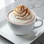 pumpkin spice white hot chocolate - featured image