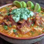 slow cooker chicken tortilla soup - featured image