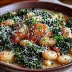 slow cooker white bean and kale soup - featured image