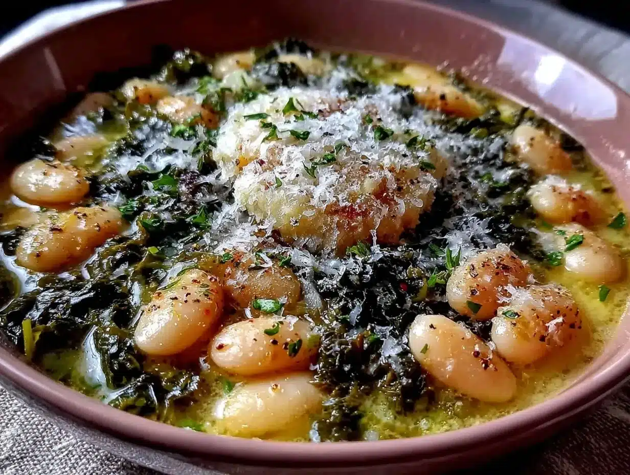 Slow Cooker White Bean and Kale Soup with Parmesan Rind: Easy 5pm Dinner 4 slow cooker white bean and kale soup preparation steps