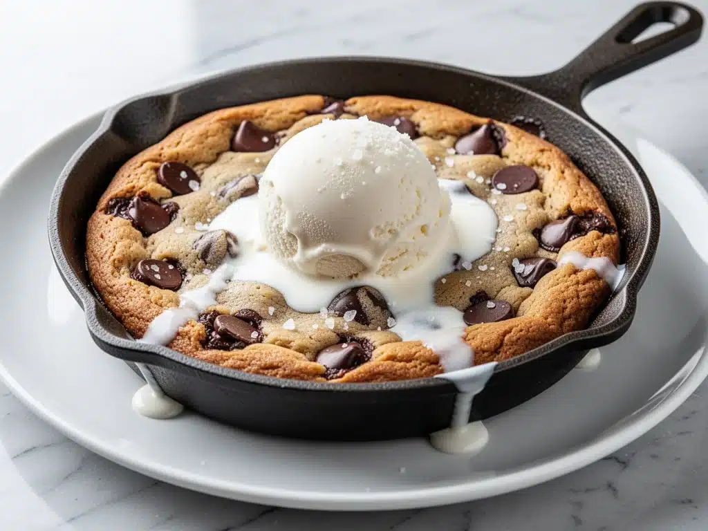 small batch chocolate chip cookie skillet - featured image