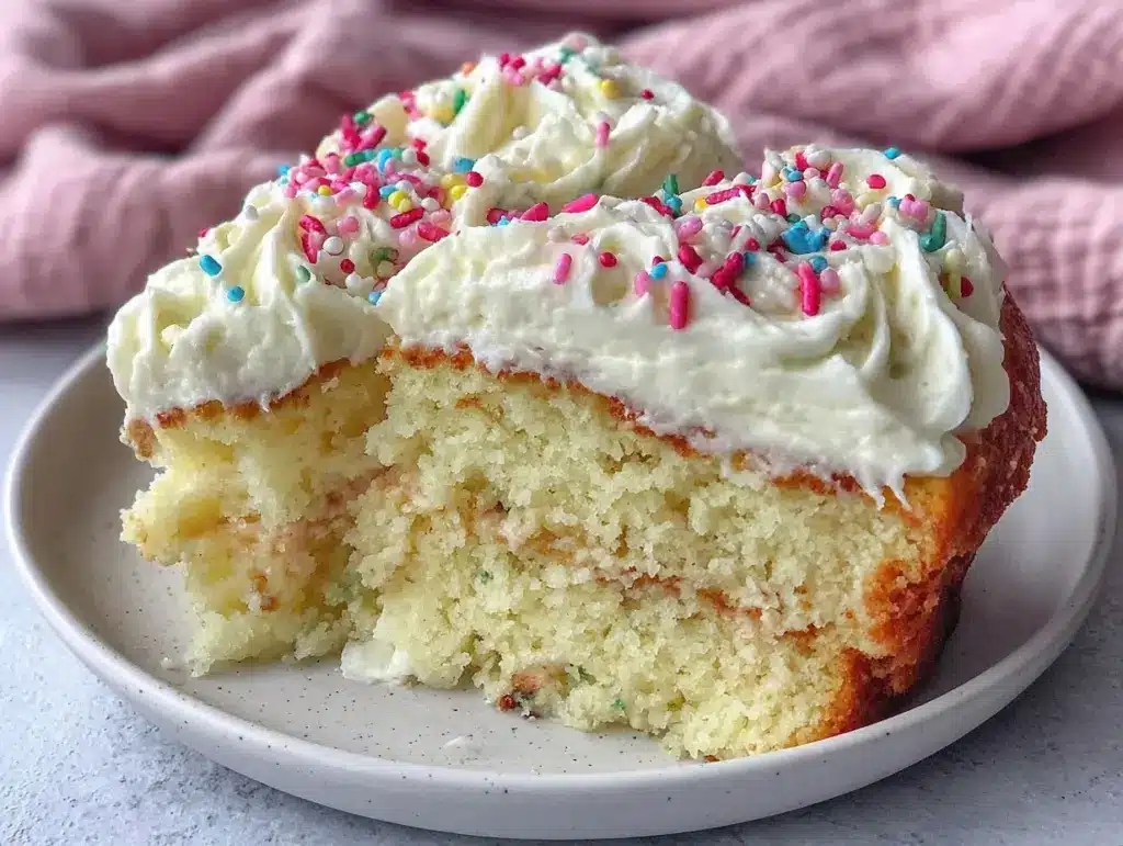 Small Batch Vanilla Bean Birthday Cake - featured image