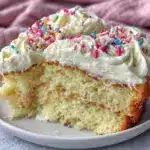 Small Batch Vanilla Bean Birthday Cake - featured image